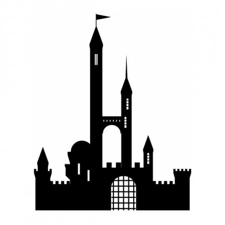 Sticker Chateau avec tours