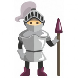 Sticker Chateau avec grand donjon