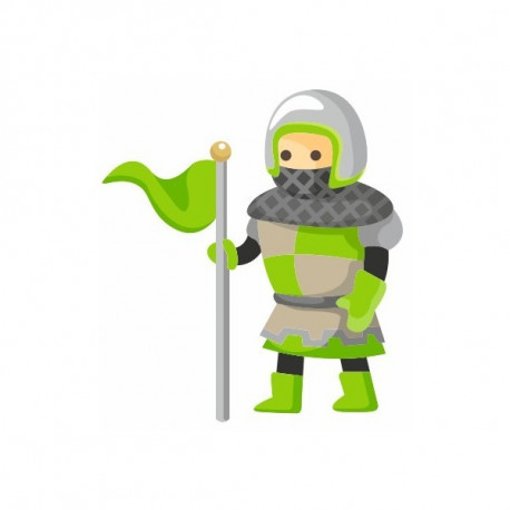 Sticker Chevalier rouge épée