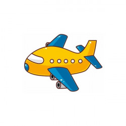 Sticker Avion mousse