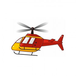 Sticker Avion rouge