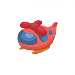 Sticker Avion bleu marine