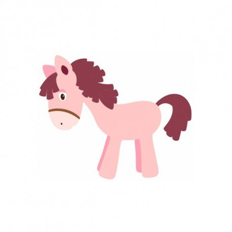 Sticker Princesse cheval fleur