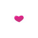 Sticker Princesse coeur jaune contour