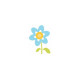 Sticker Princesse couronne jaune ciel coeur