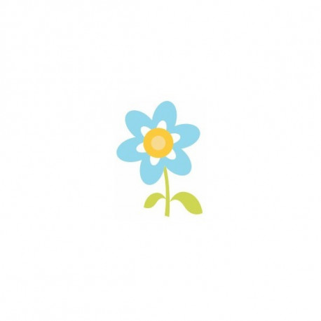 Sticker Princesse couronne jaune ciel coeur