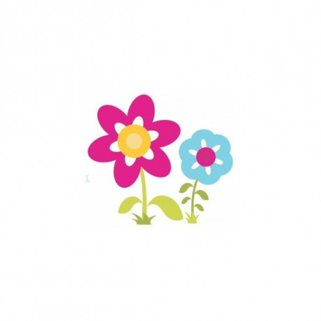 Sticker Princesse Fleurs pot