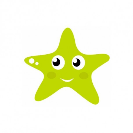 Sticker Mer Etoile de mer verte