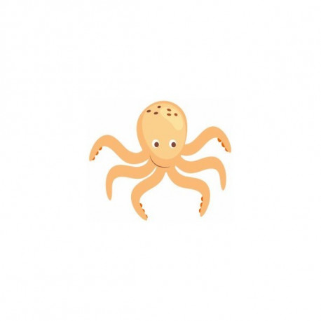 Sticker Mer Pieuvre ecru