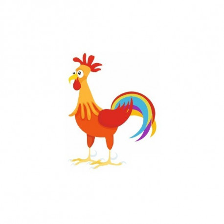 Sticker Animaux Coq