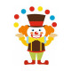 Sticker Cirque clown