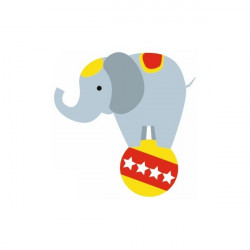 Sticker Cirque éléphant