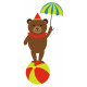 Sticker Cirque ourson