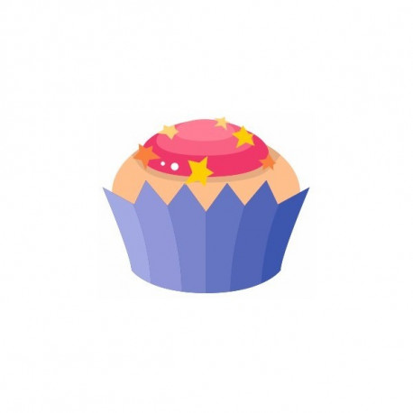 Sticker Cup cake Fraise