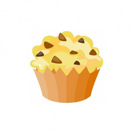 Sticker Cup cake Pépite de chocolat