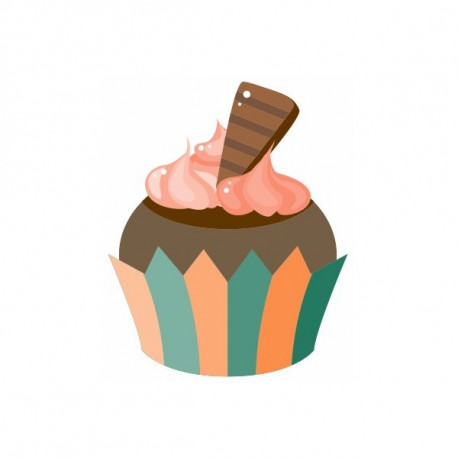 Sticker Cup cake crème