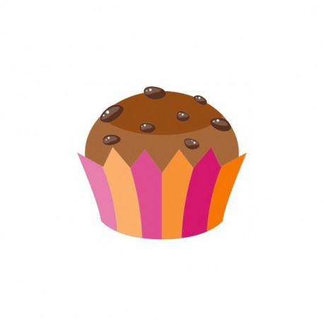 Sticker Cup cake chocolat pépites