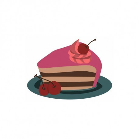 Sticker Gateau Cerise