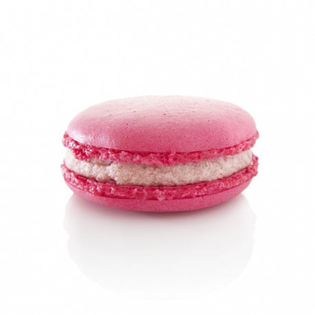 Sticker Macaron Fraise et vanille