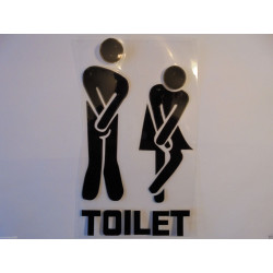 Sticker Toilette Rigolo