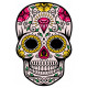 Sticker Tête de mort mexique