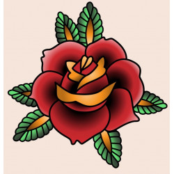 Sticker muraux Tête de mort Rose