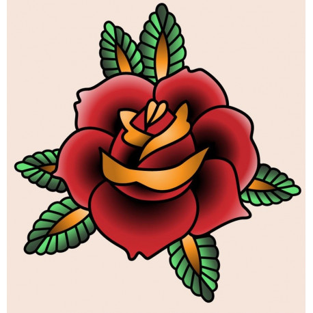 Sticker muraux Tête de mort Rose