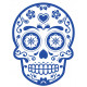 Sticker muraux Tête de mort Bleu marine