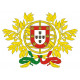 Sticker Portugal Blason jaune