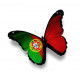 Autocollant muraux Portugal papillon