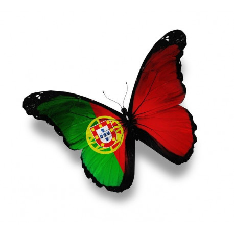 Autocollant muraux Portugal papillon