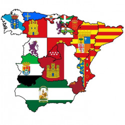 Sticker Espagne carte