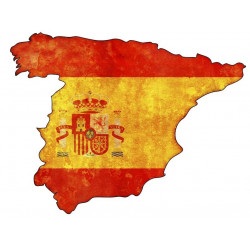 Sticker Espagne carte avec régions