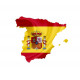 Sticker Espagne Drapeau flote