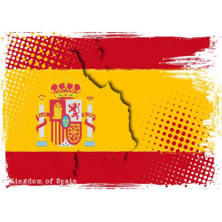 Sticker Espagne Drapeau Taureau