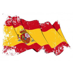 Sticker Espagne Drapeau Vieux