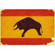 Sticker Espagne Carte Pays taureau