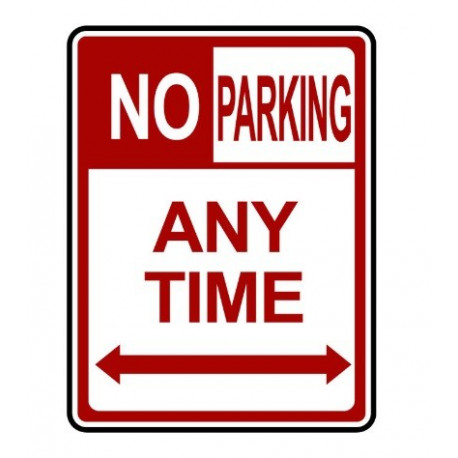 Sticker Etats Unis Panneau NO PARKING