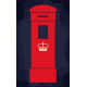 Sticker Londres Boite aux lettres deco