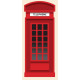 Sticker Londres cabine téléphone