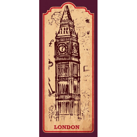 Sticker Londres Badge Taxi - pré-découpé