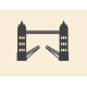 Sticker Londres tower bridge pont