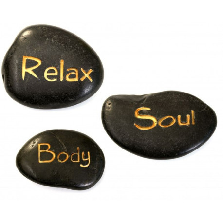 Sticker Galets zen texte