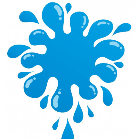 Sticker tache bleu marine