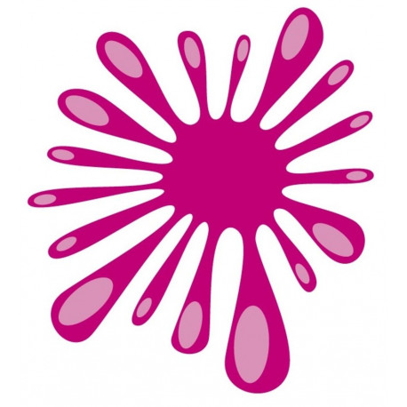 Sticker tache peinture bleu