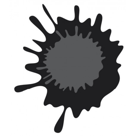 Sticker tache jaune de peinture