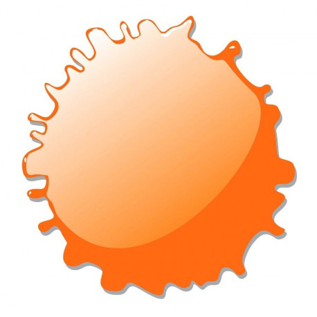 Sticker tache bloc jaune