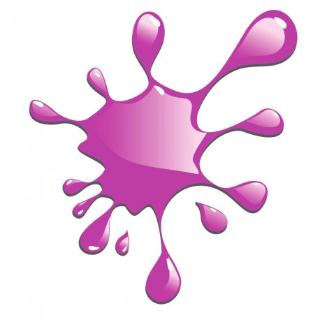 Sticker tache bloc orange