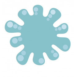 Sticker tache vert vintage