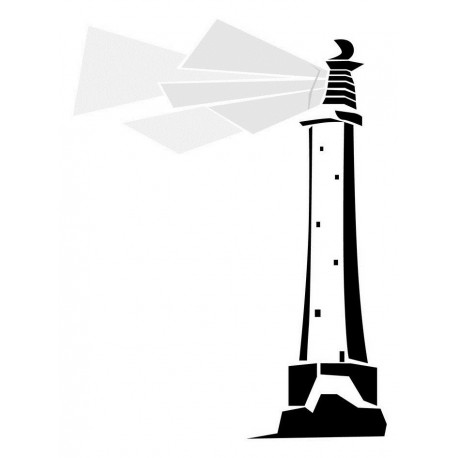 Sticker mural phare ocean